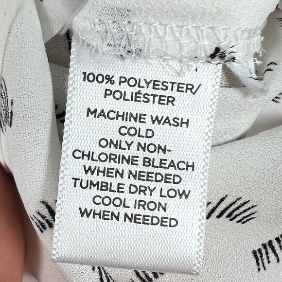 Loft Womens S Minimalist Career Artsy Novelty Preppy Whimsical Eyelash Blouse - Picture 9 of 12